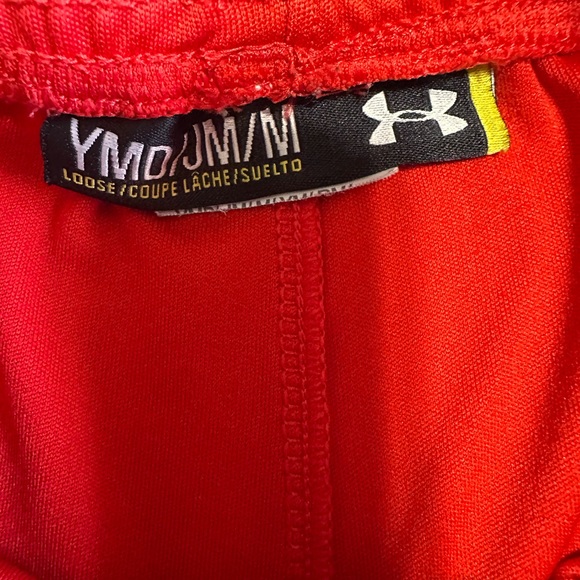 Under Armor Red and Black Athletic Shorts, Size M (Youth Boys) - Picture 3 of 3